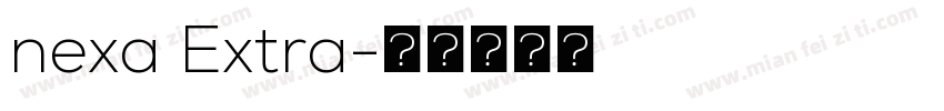 nexa Extra字体转换